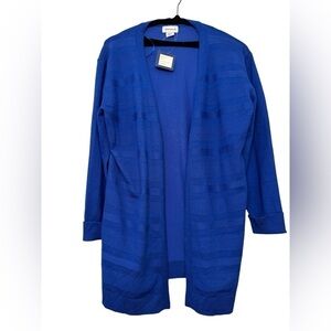 Stitchcount Open Front Sweater Size M